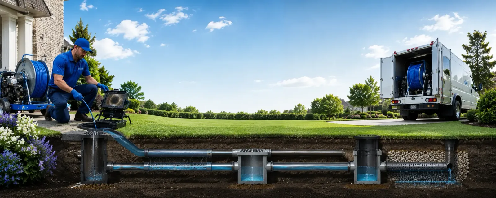 Outdoor drain cleaning information for Belle Rose, LA